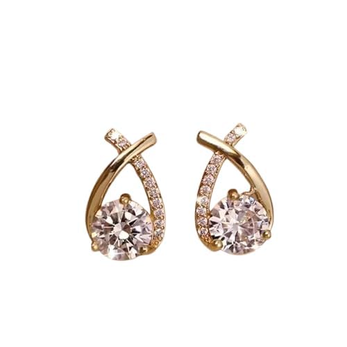 Posh Glimmer Cross Bling Minimal Earrings