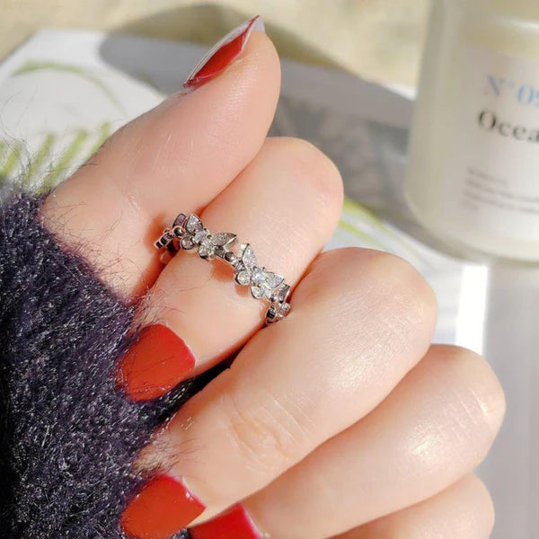 Posh Glimmer Butterfly Style Ring