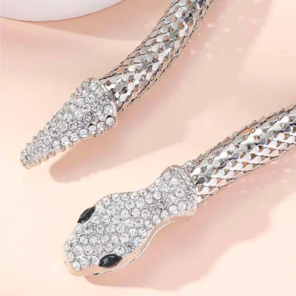 Posh Glimmer Snake Necklace
