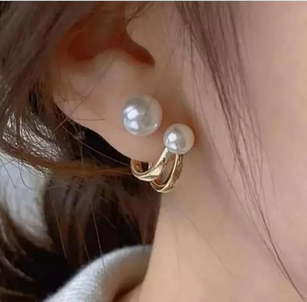 Posh Glimmer Pearl Earrings