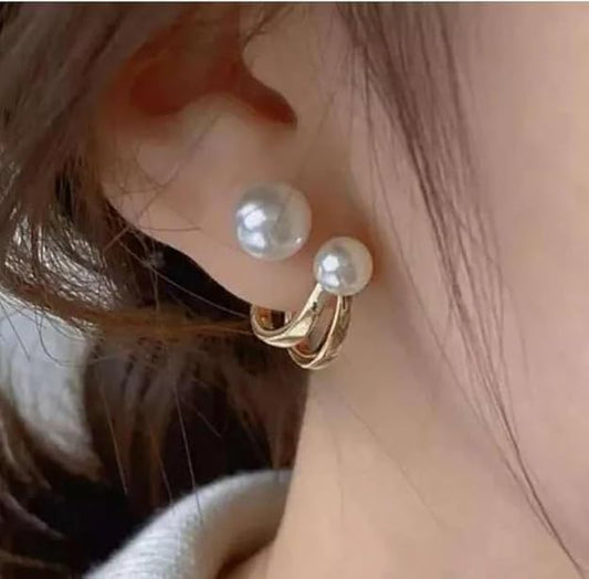 Posh Glimmer Pearl Earrings