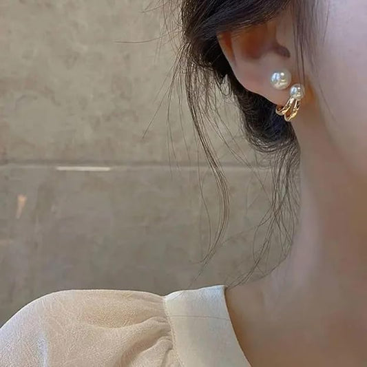 Posh Glimmer Pearl Earrings