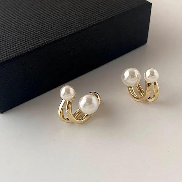 Posh Glimmer Pearl Earrings