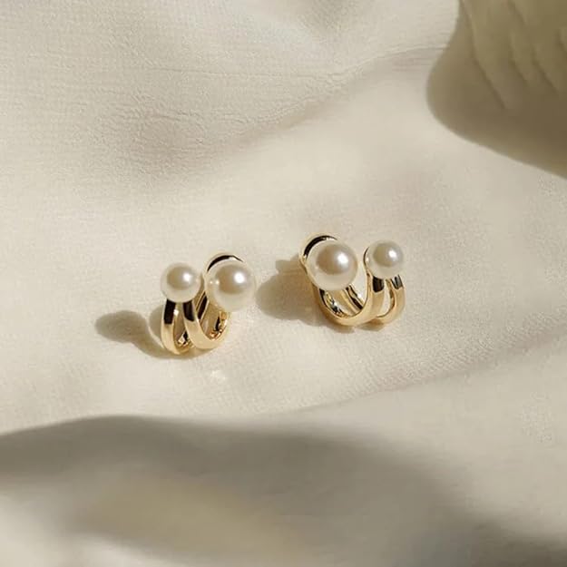 Posh Glimmer Pearl Earrings