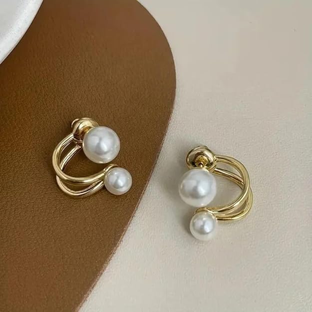 Posh Glimmer Pearl Earrings