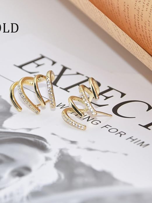 Posh Glimmer Bling Blogger Stud Earrings