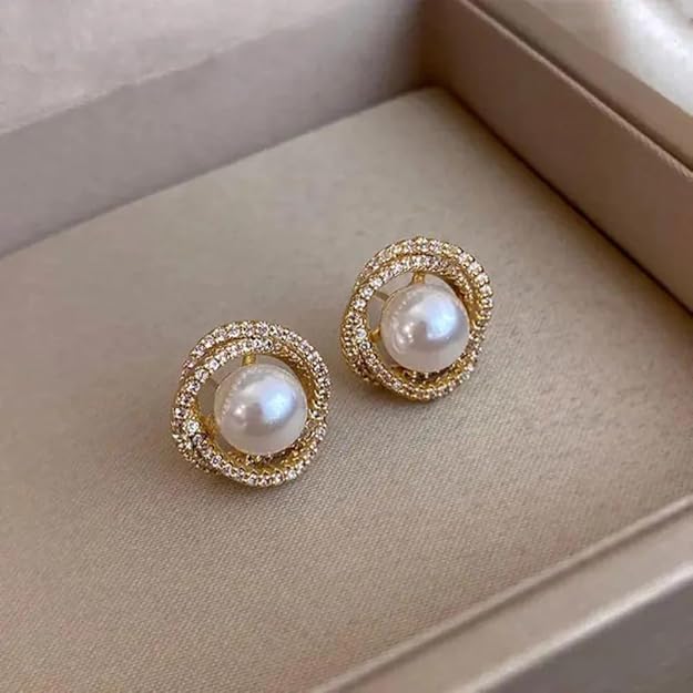 Posh Glimmer Pearlfect Drop Earrings