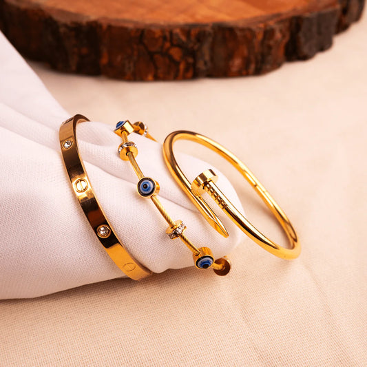 Posh Glimmer Anti-Tarnish Bracelet Stack