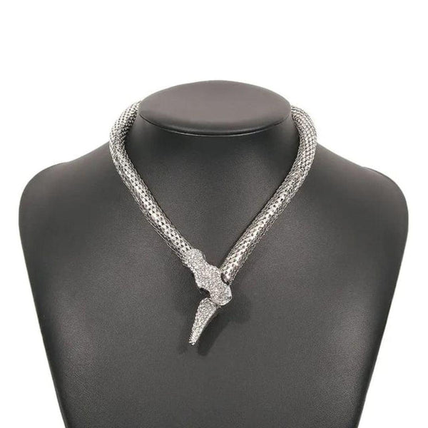 Posh Glimmer Snake Necklace